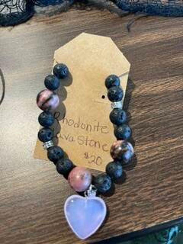 Rhodonite & Lava Stone