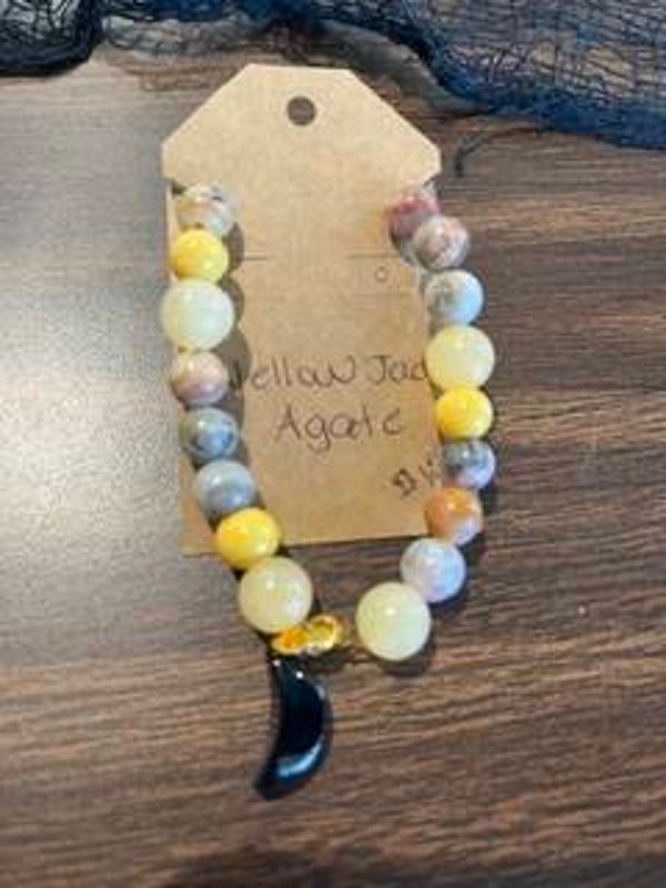 Yellow Jade & Agate