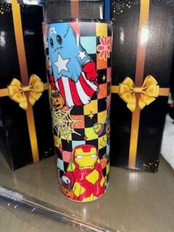 Retro Superhero Tumbler
