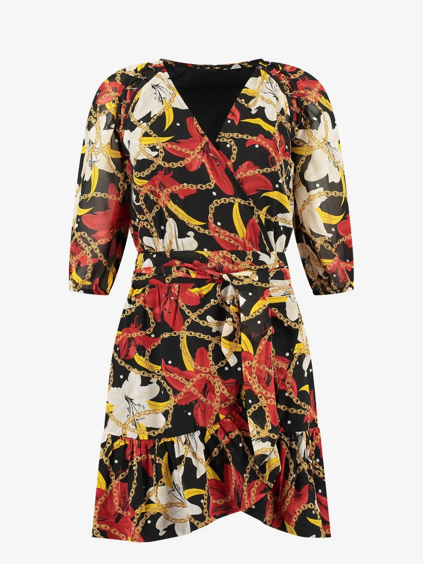 NIKKIE Jurk met graphic print Deerfield Dress