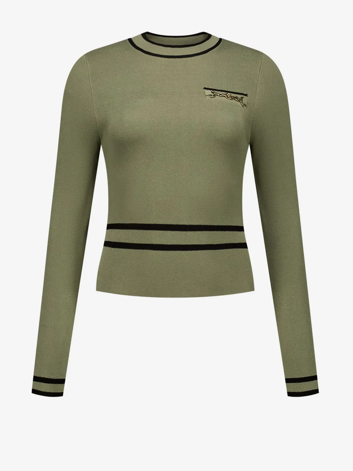 NIKKIE Top met strepen Ens Top ARMY