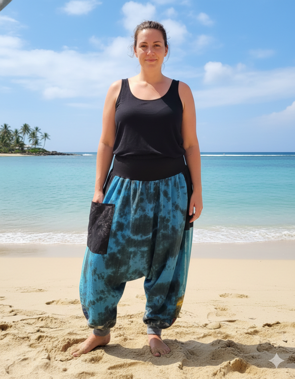 Harem pants one of a kind.  Med/Large.