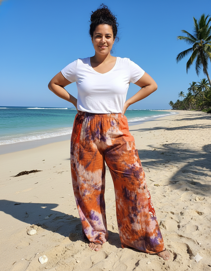 Puzzle Tie Dye pants.  Med/Lrg