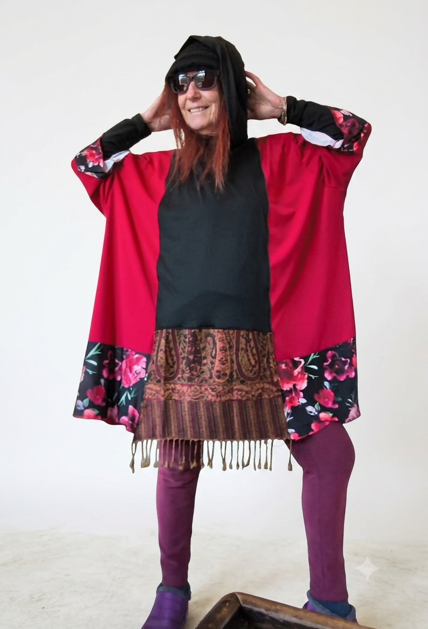 Ethnic hoody buzz. One of a kind