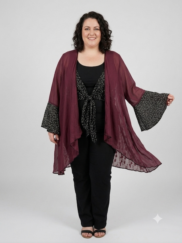 Lace Tail Jacket. Red xlrg one of a kind.