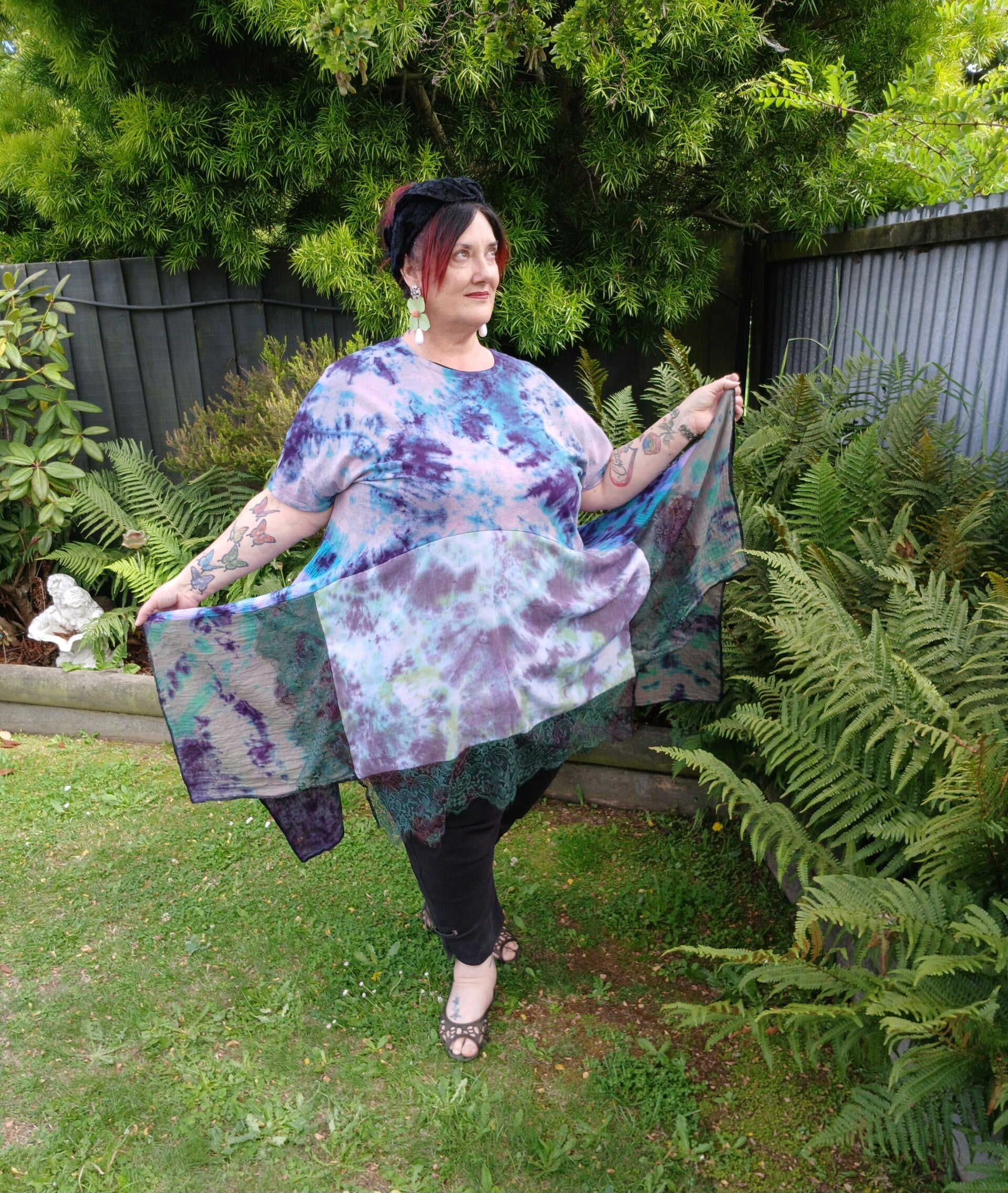 Bohemian Plus Size Tee/Muslin/Lace Classic.