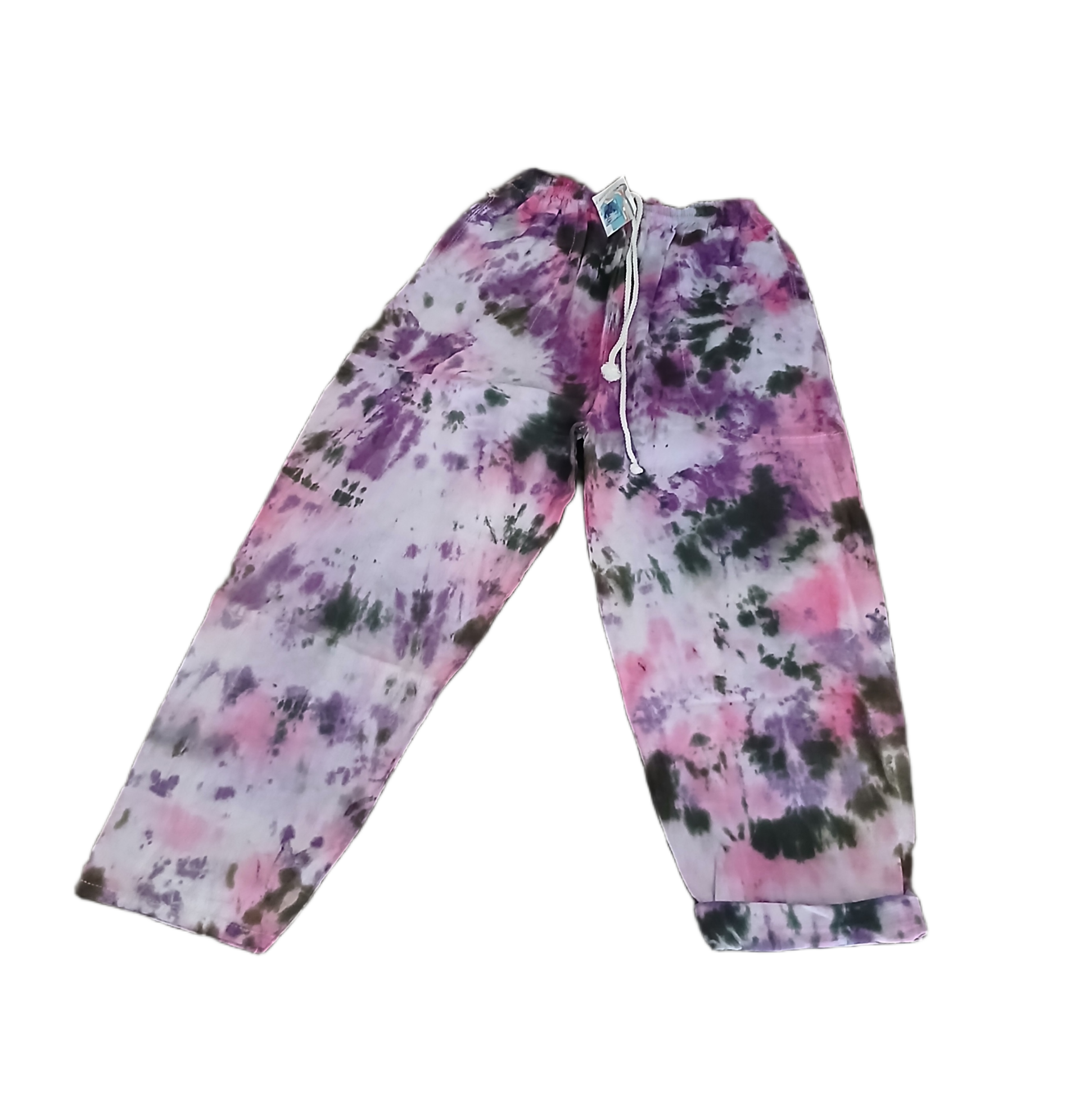 Unisex Cotton Pants. Med/Lrg Black/Pink