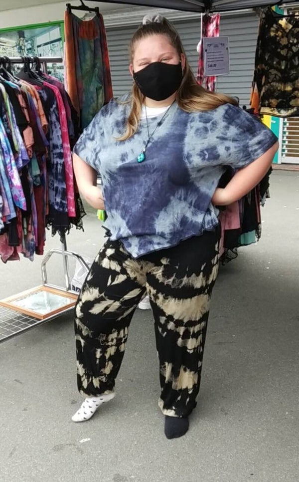 Harem Hippie vibe tie dye Pants.