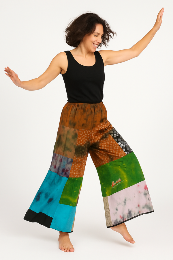 Puzzle Tie Dye pants.  Med/Lrg