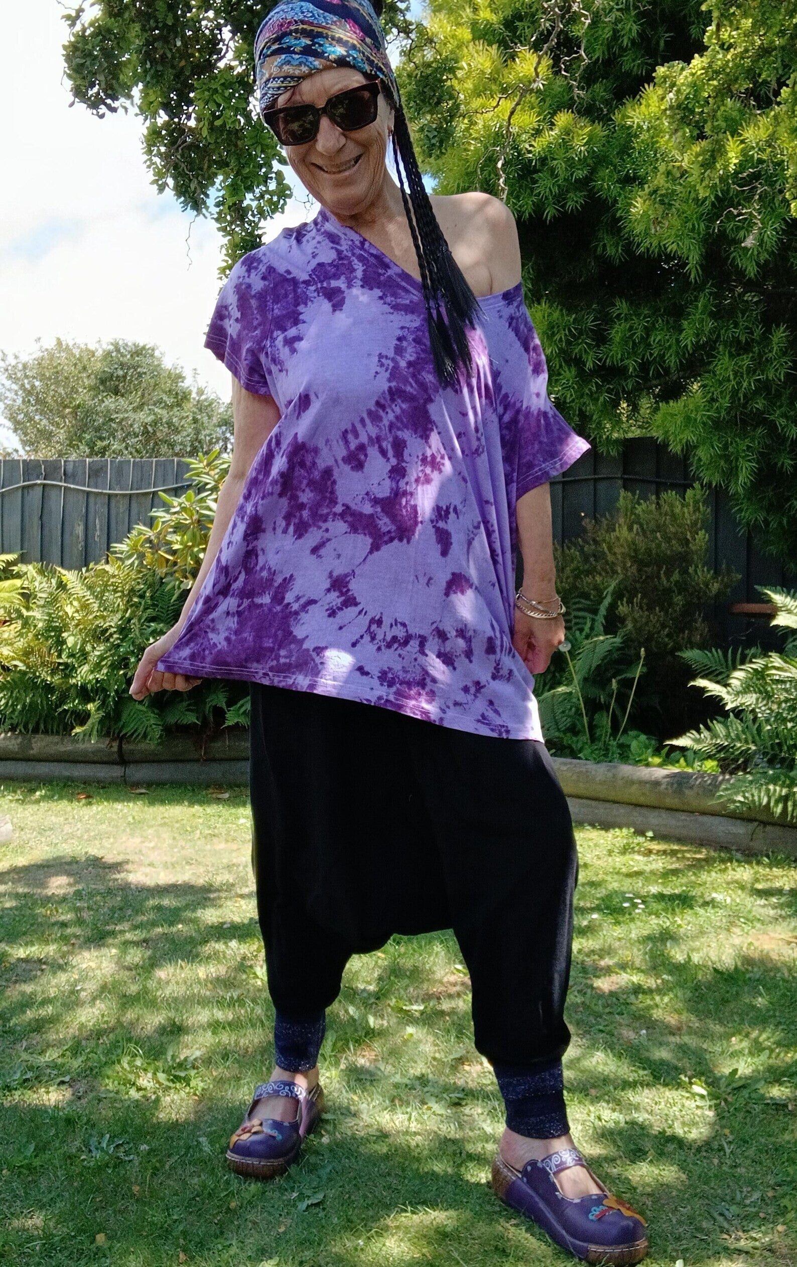 Tie Dye Tee's  Purple