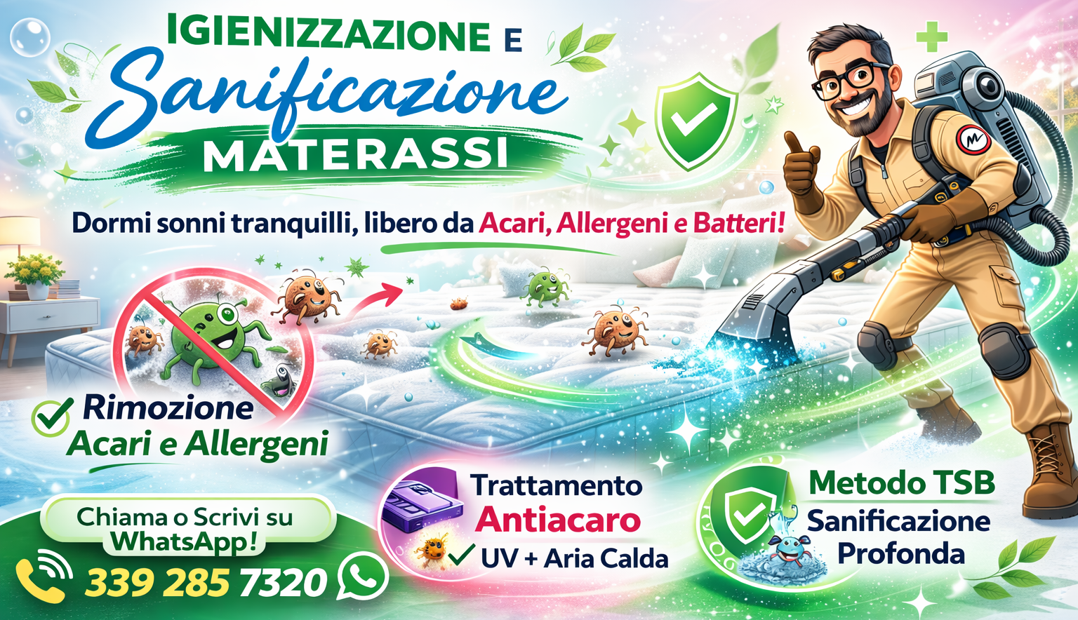 TRATTAMENTO SPECIALE ANTI-ACARO IN OFFERTA PER TUTTO IL MESE DI GENNAIO
