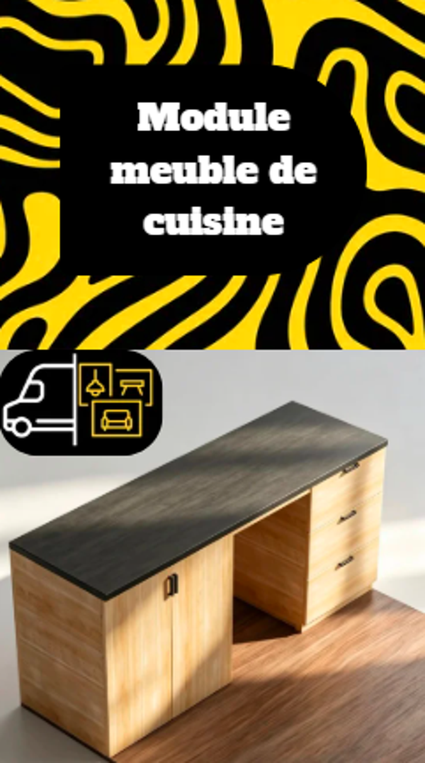 Module meuble de cuisine - Renault Trafic | Plans PDF d'aménagement DIY