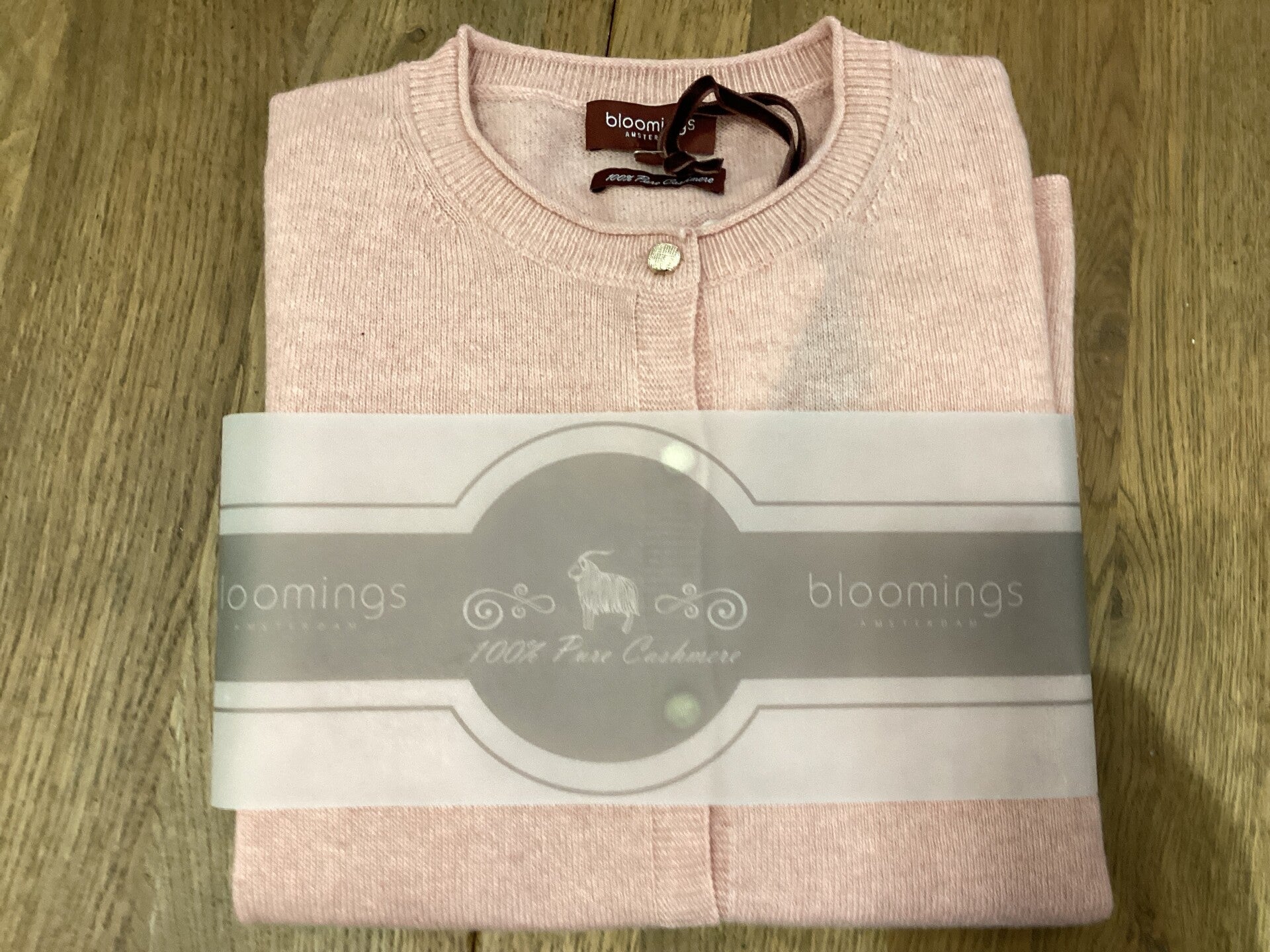 Bloomings vest cashmere 9080 B - roze mêlee
