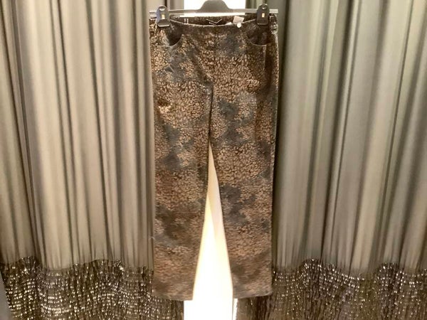 Robell broek bella 39 zwart, grijs, bruin.