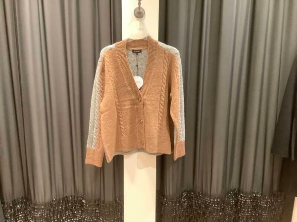 Sunday vest 6673 grijs/cognac