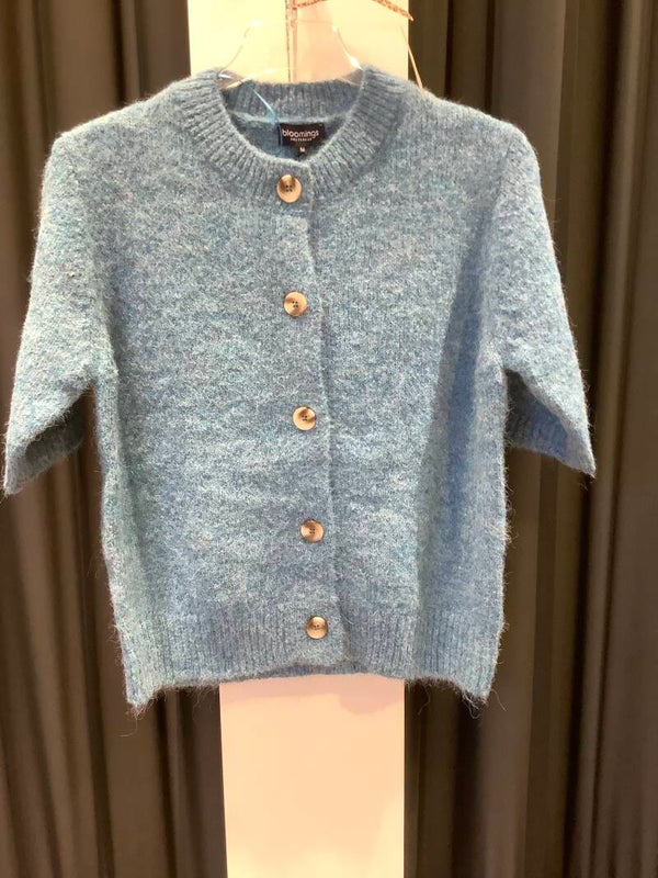 Bloomings vest korte mouw, blue ashes, 9070