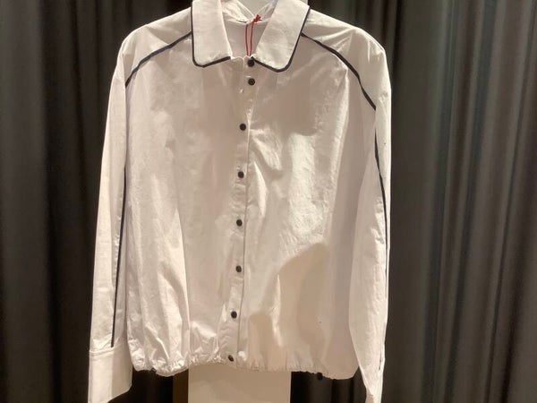 K-Design blouse D792 wit/ zwart