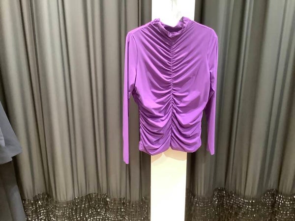 Mi Piace blouse Wrinckle B paars