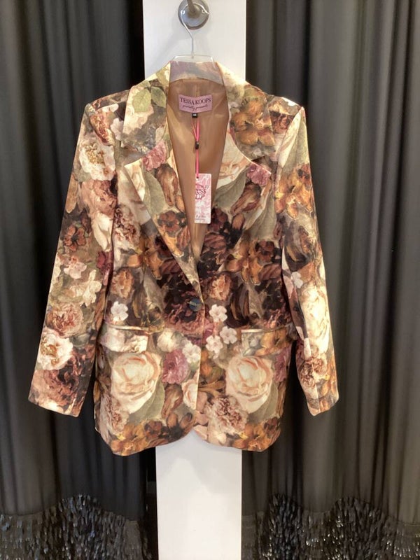 Tessa Koops blazer fluweel Jordi bloem