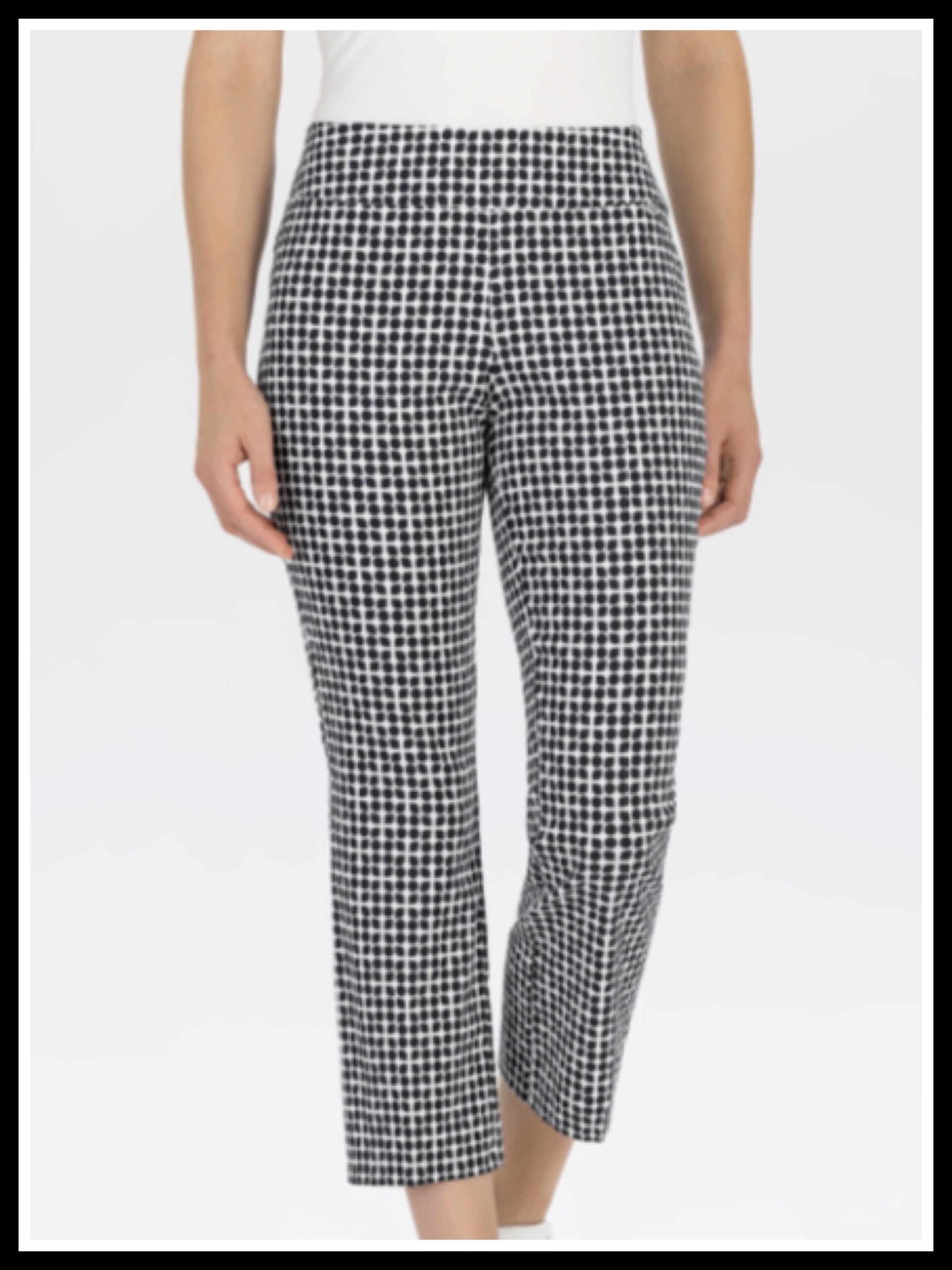 Stehmann broek Ina-A - zwart/wit