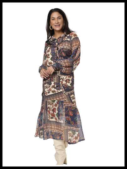 Tessa Koops rok Elona print