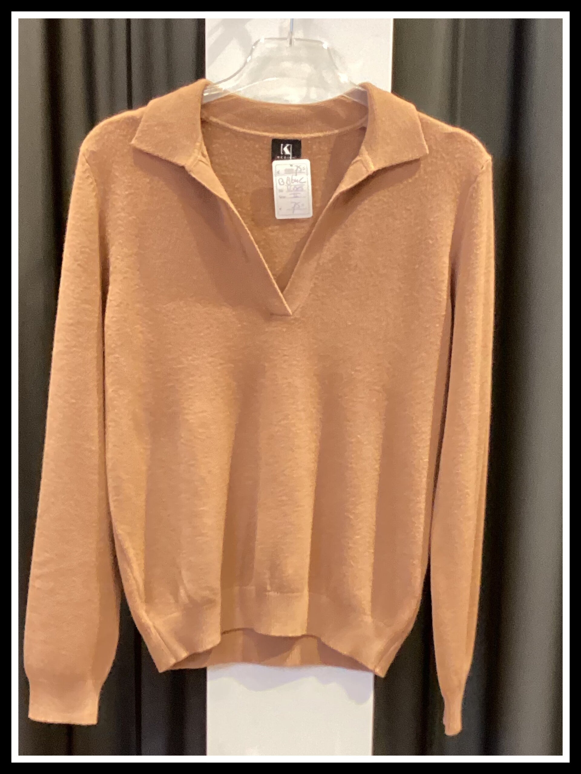 K-design trui B 864 -C - mocca mousse