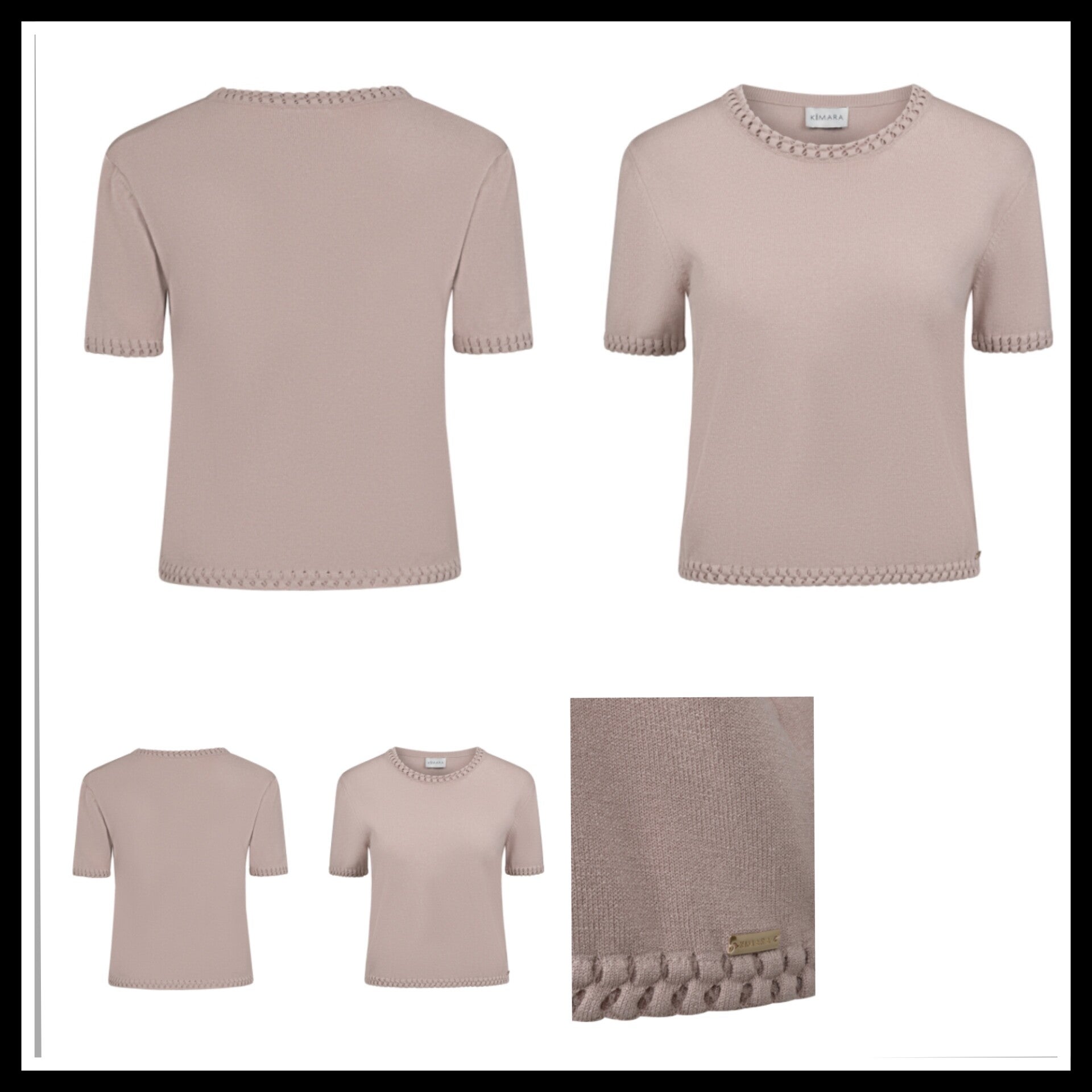 Kimara top Kate - oud roze