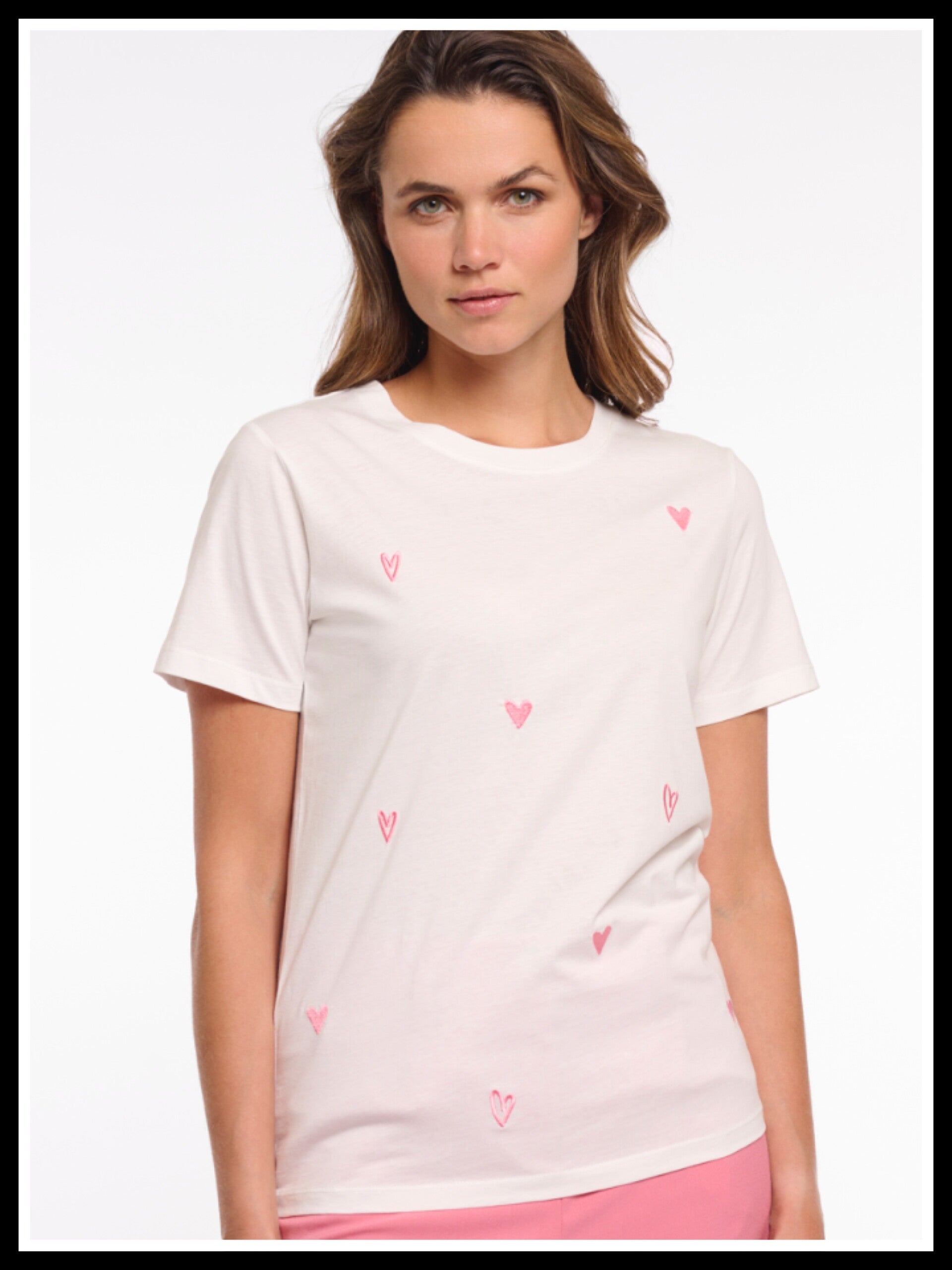 Rino&Pelle t-shirt Drea - wit/roze