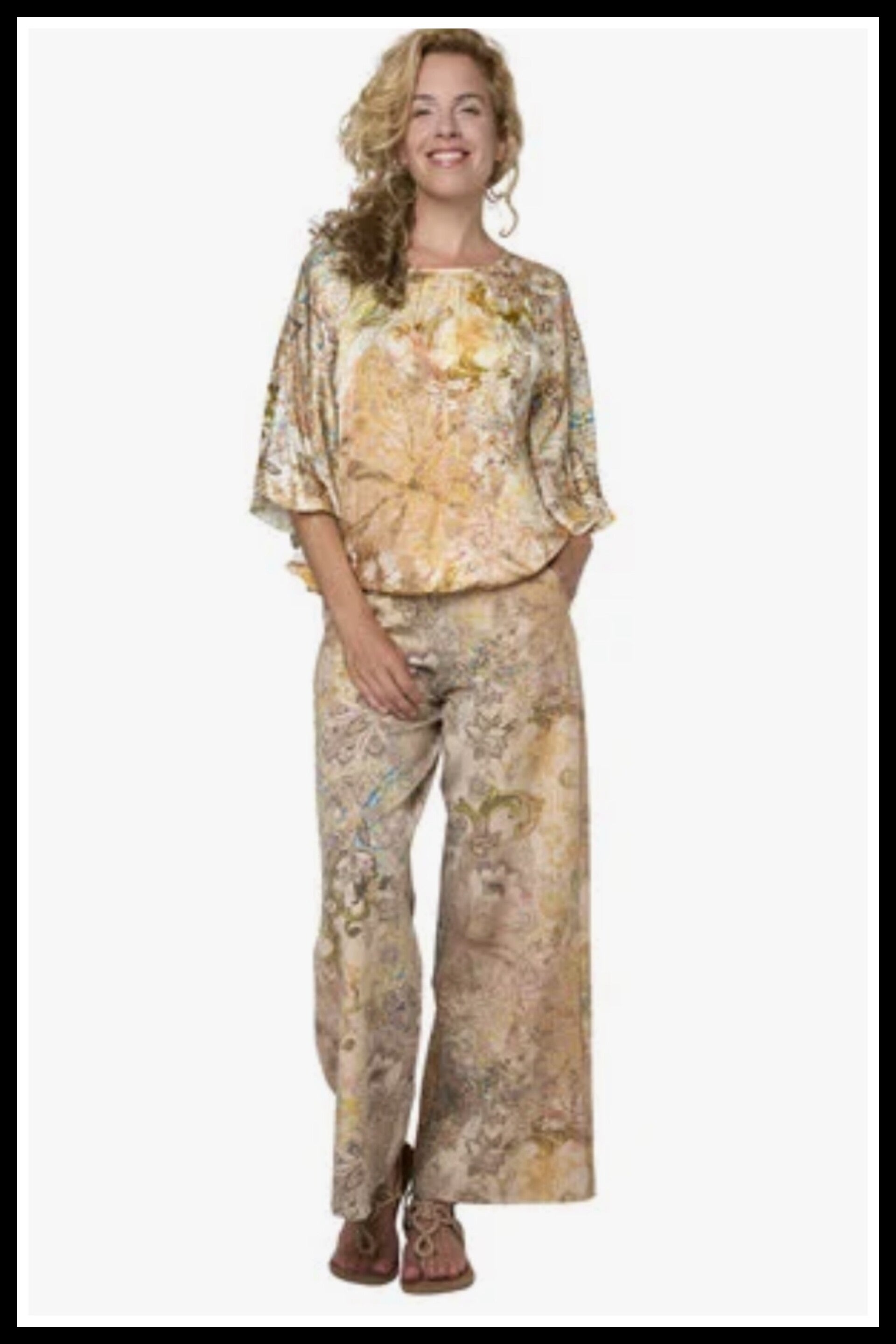 Tessa Koops top Leah geel multi