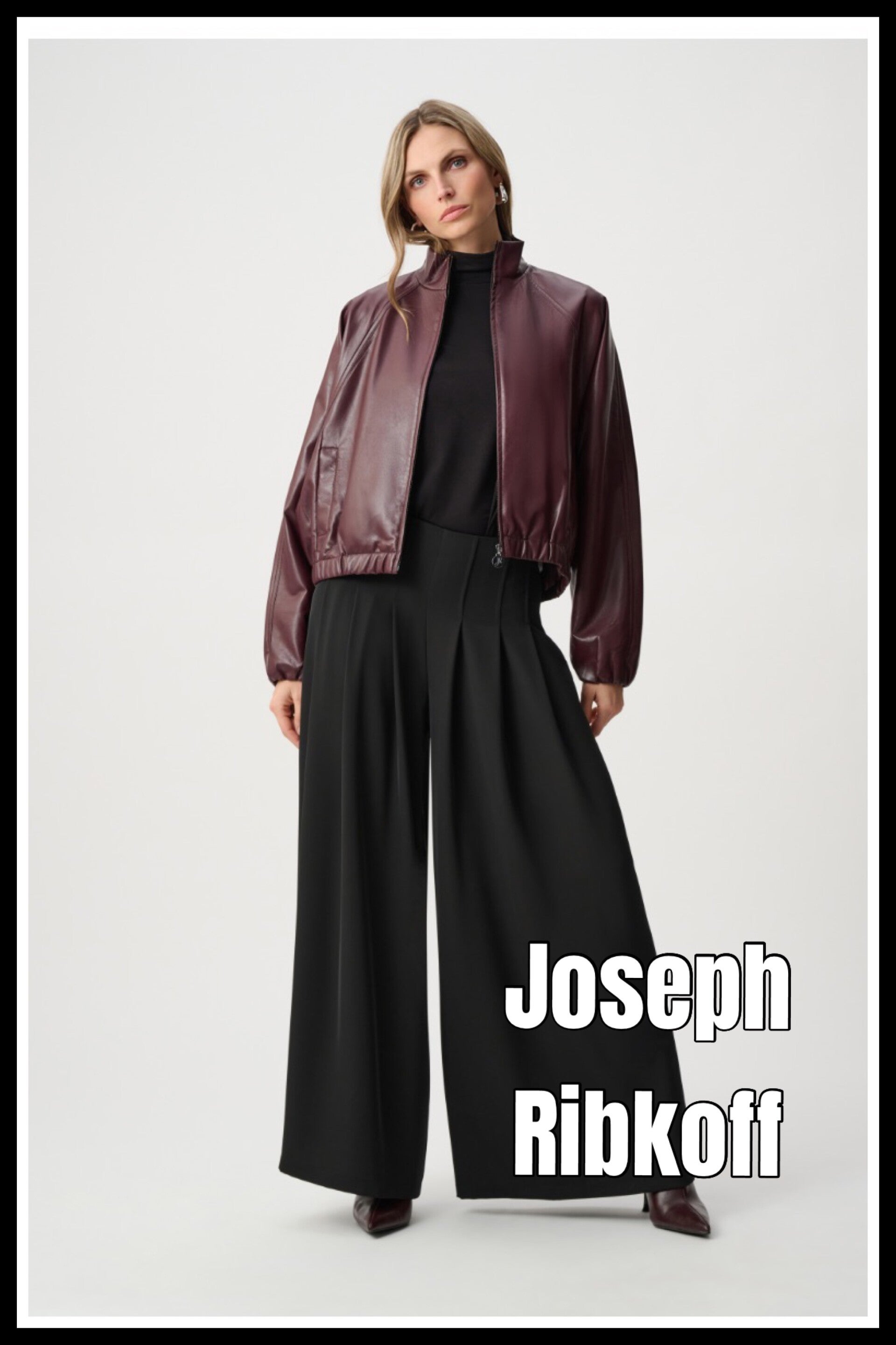 Joseph Ribkoff bomber jack 263971 - wine