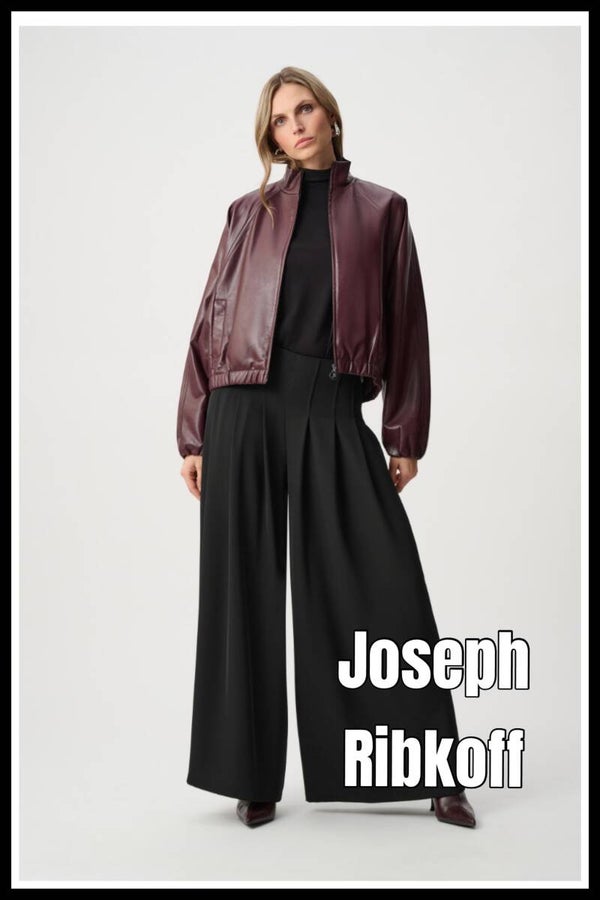 Joseph Ribkoff bomber jack 263971 wine