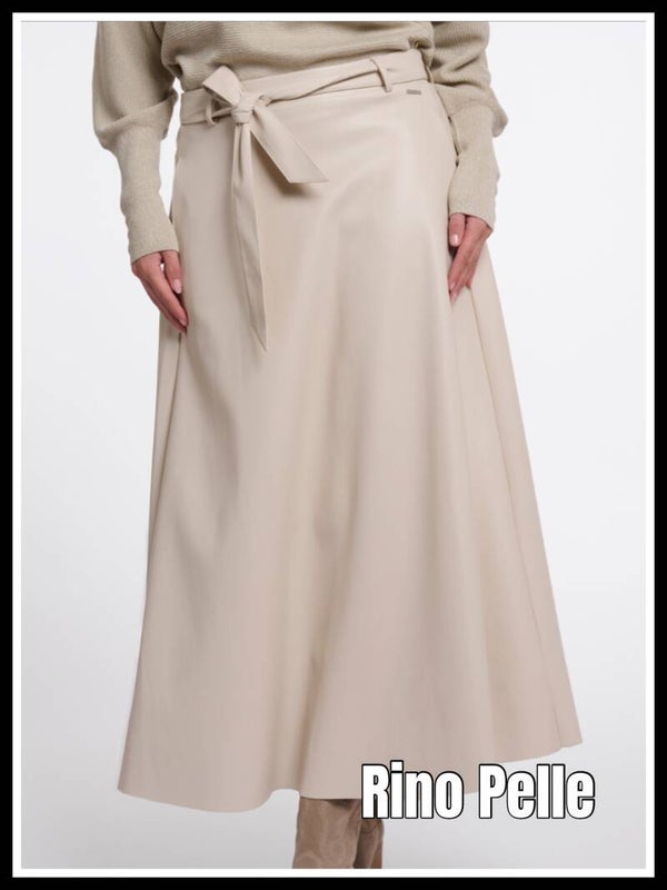 Rino Pelle rok faux leather Chelsea A ecru