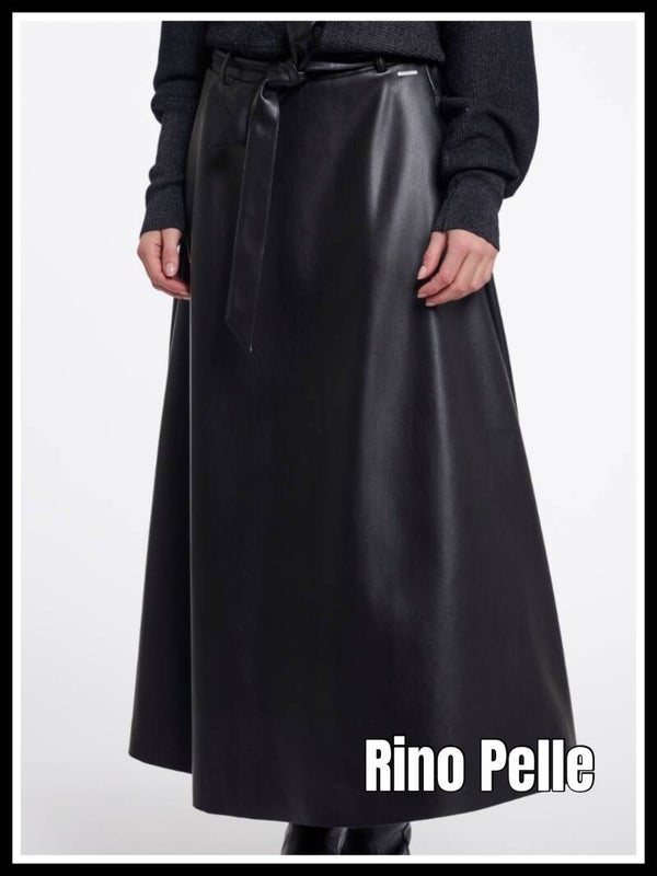 Rino Pelle rok faux leather Chelsea B navy