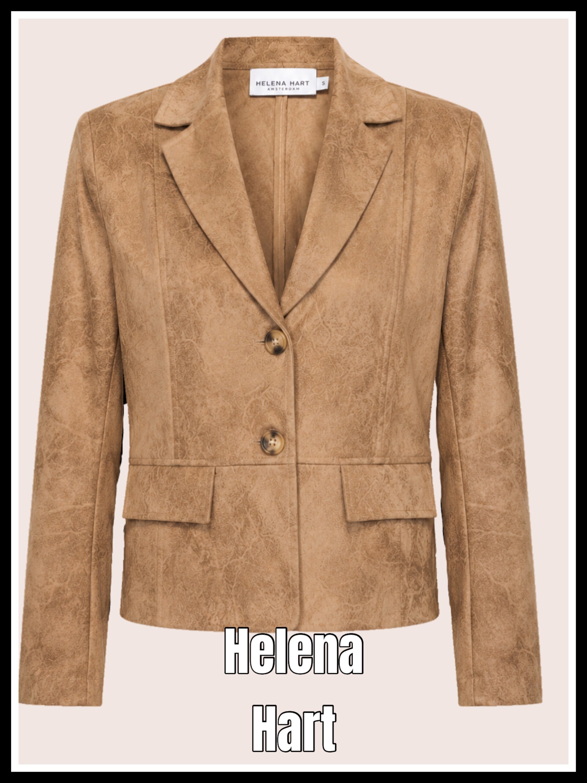 Helena Hart blazer 7832 - cognac
