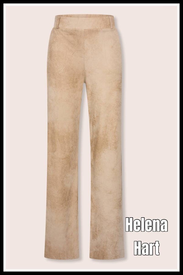 Helena Hart broek 7800 leatherlook zand