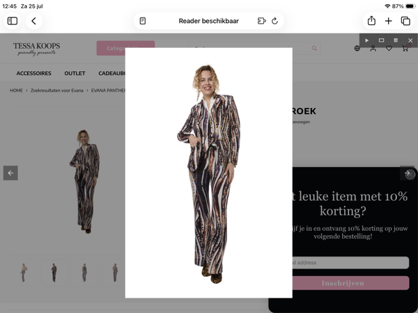 Tessa Koops blazer Shanna P multi print