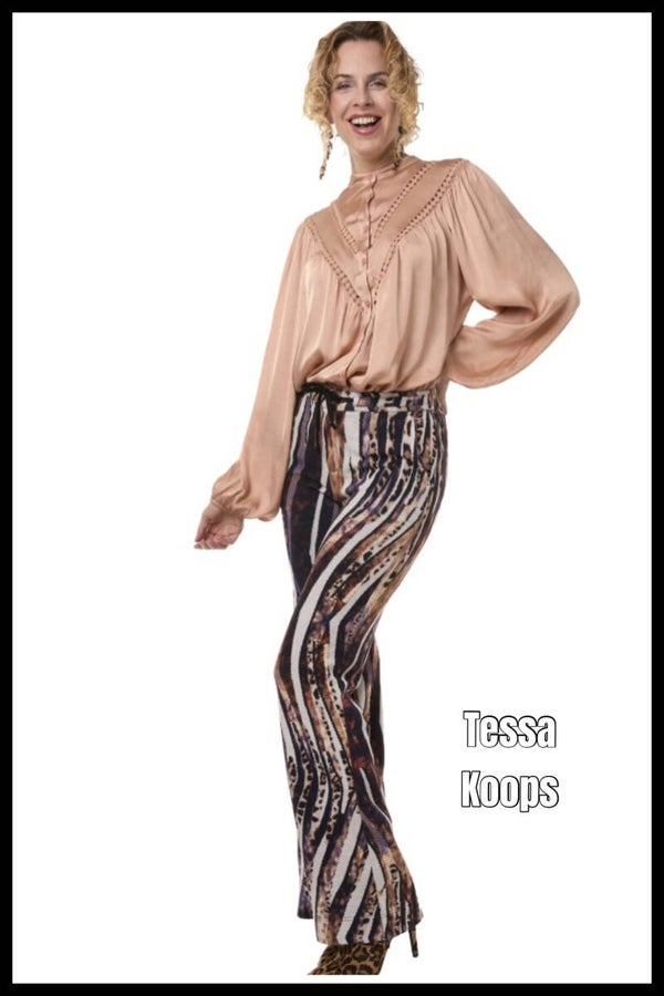 Tessa Koops broek flair Evana P print