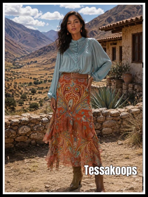 Tessa Koops rok Florine print