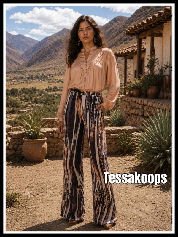 Tessa Koops broek flair Evana P print