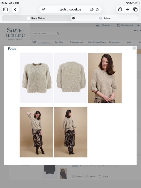 Signe trui mohair 842248 beige