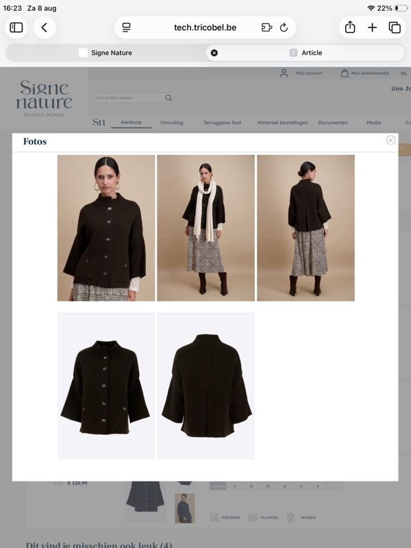 Signe cape/vest 843133 B bruin