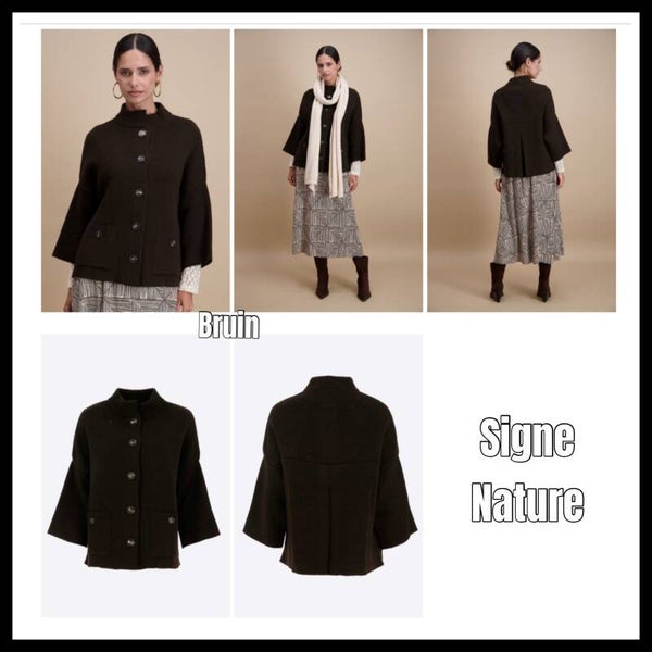 Signe cape/vest 843133 B bruin