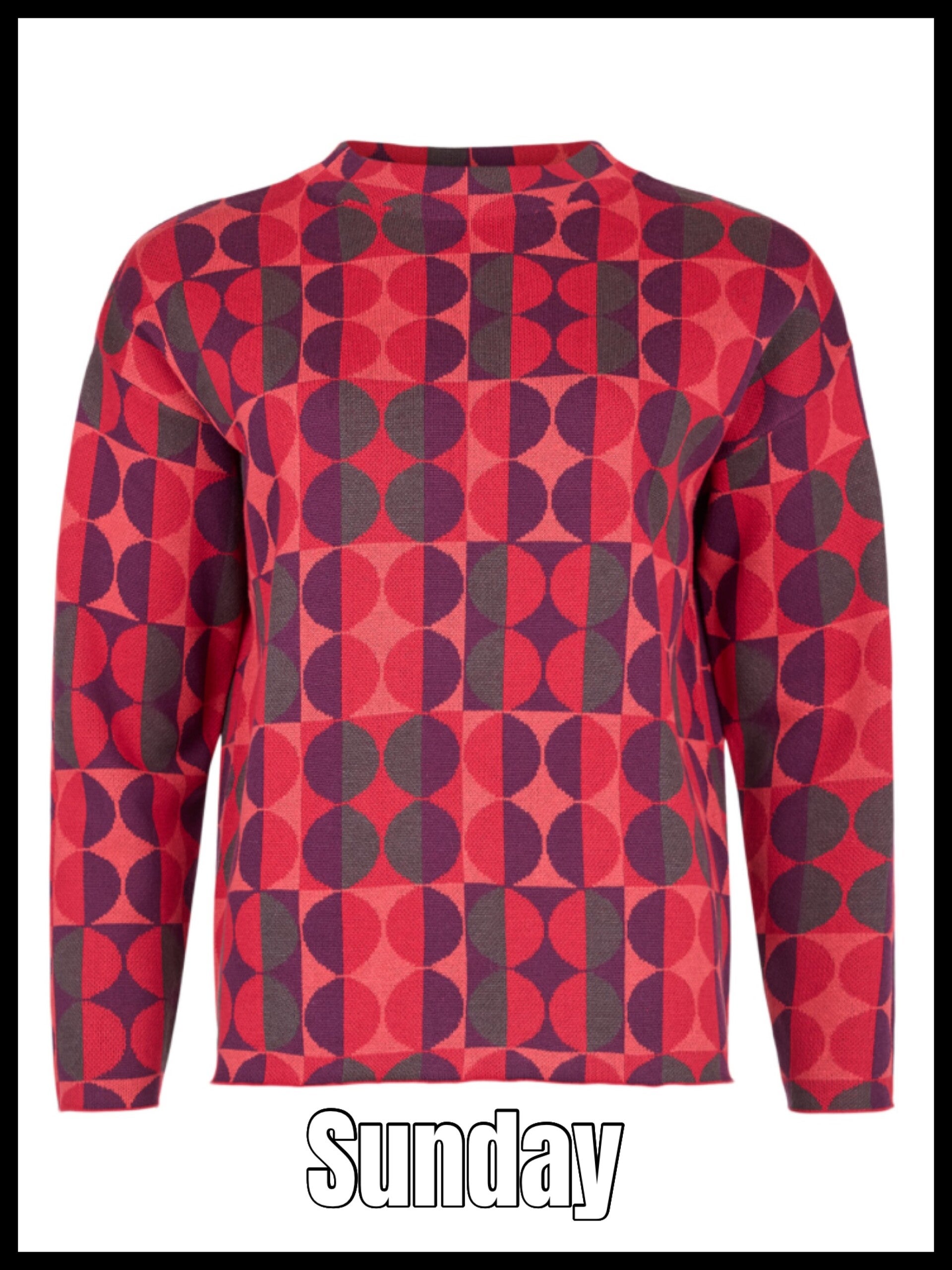 Sunday  trui 6342 B - rood