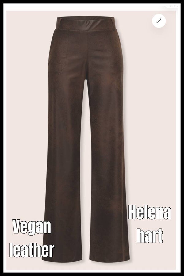 Helena Hart broek 7800 leatherlook choco
