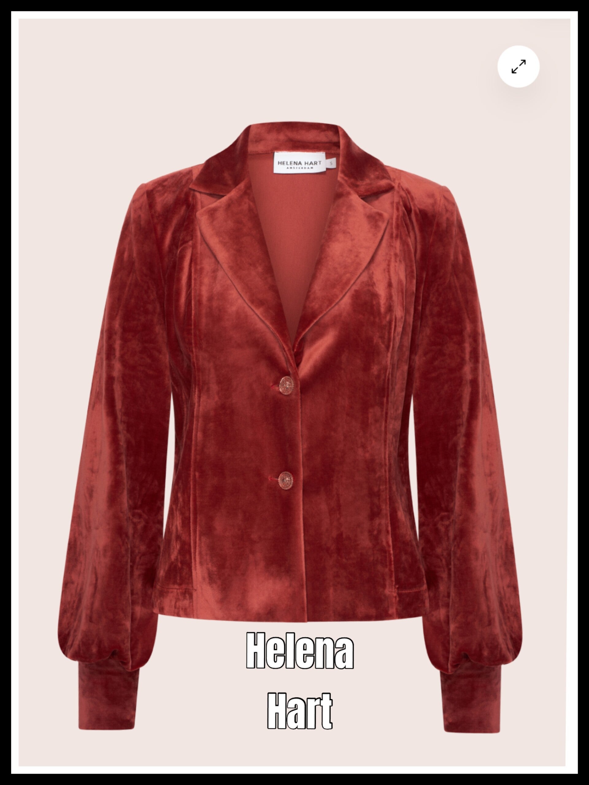 Helena Hart blazer 7870 - burned