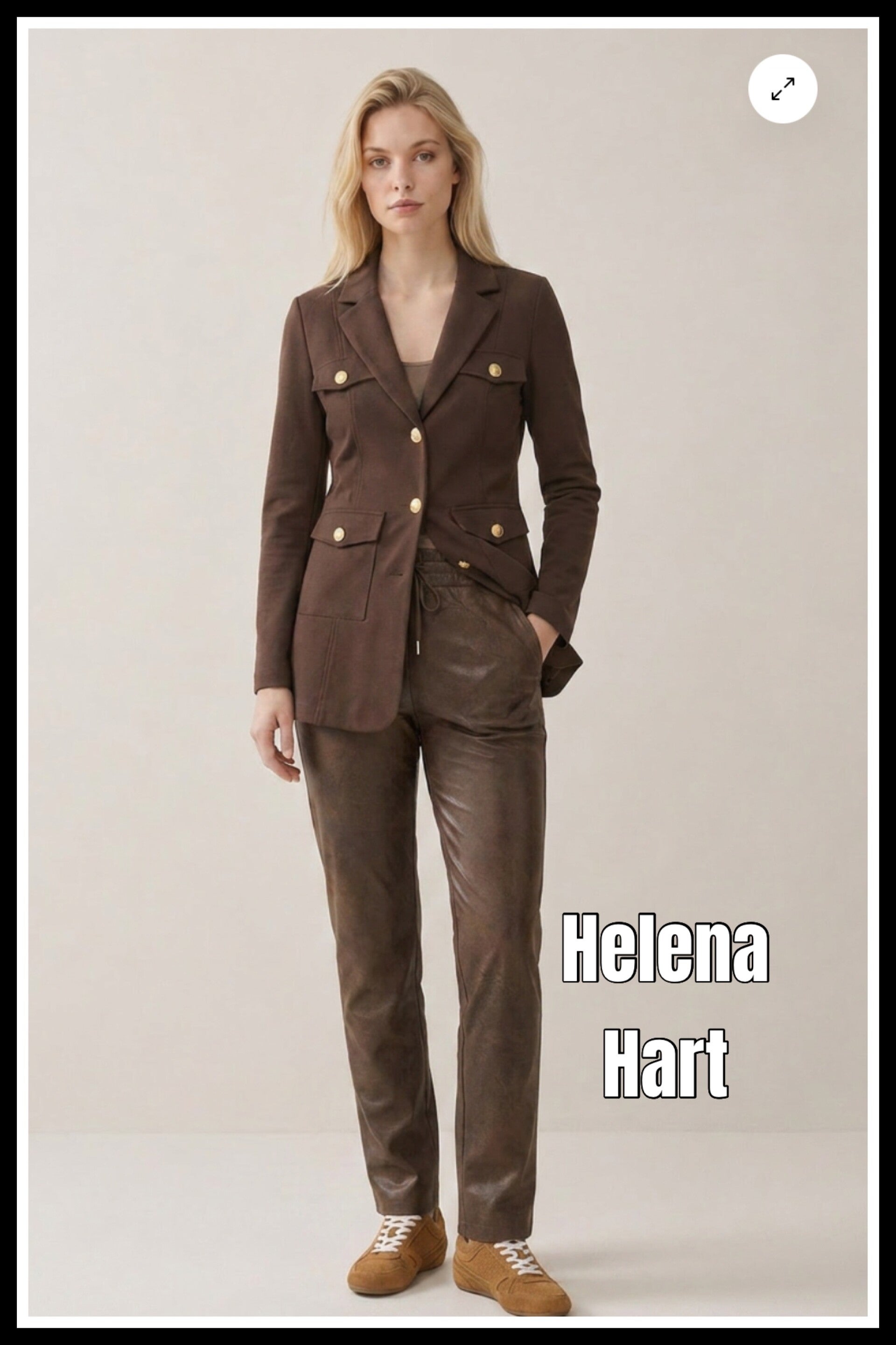 Helena Hart broek 7827 A - choco