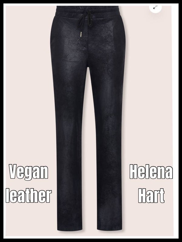 Helena Hart broek  7827 B  zwart vegan  leather