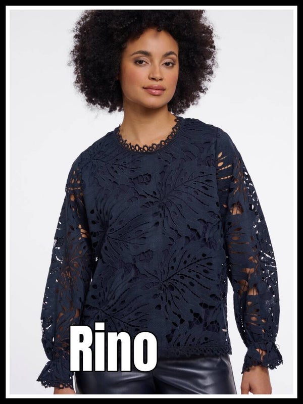 Rino&Pelle blouse donker blauw Rodiane