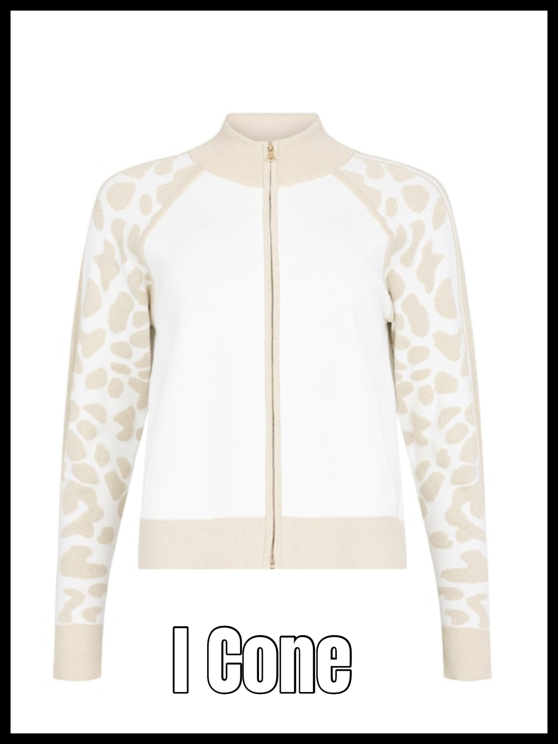 I'Cona vest 67452 - ecru/goud