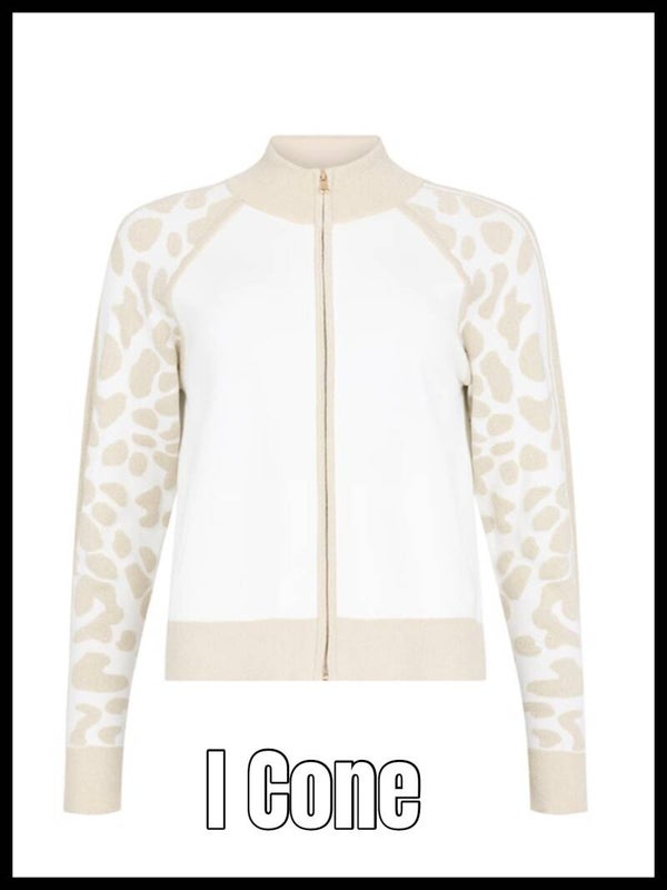 I'Cona vest 67452 - ecru/goud